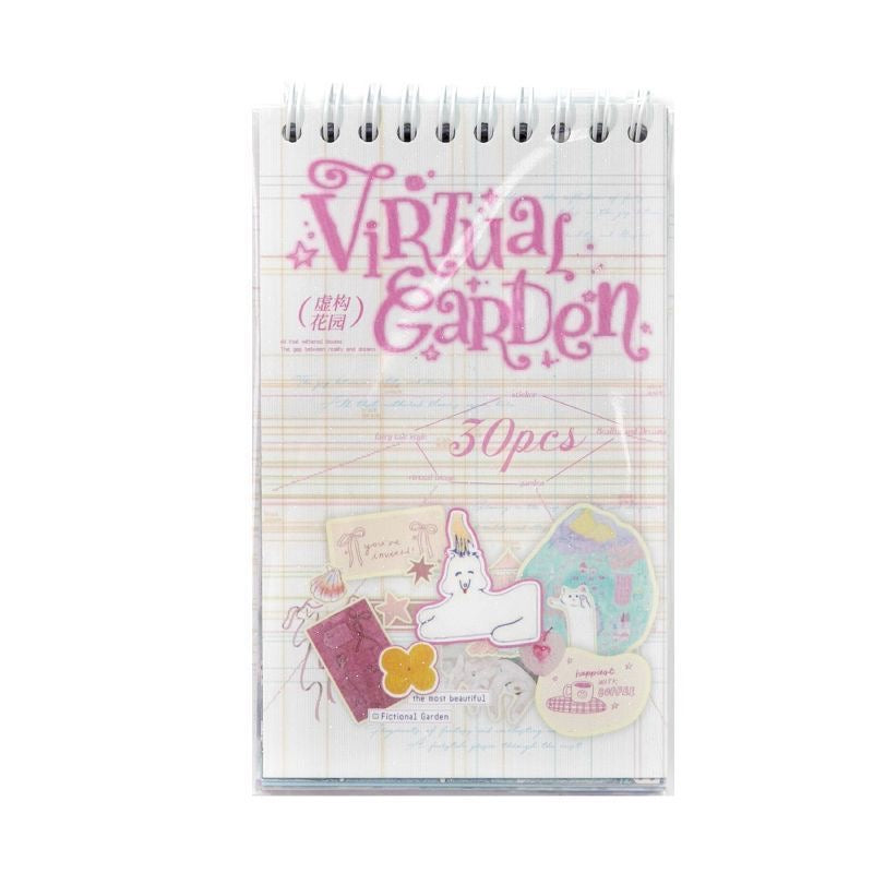 30Pages Virtual Garden Sticker Book