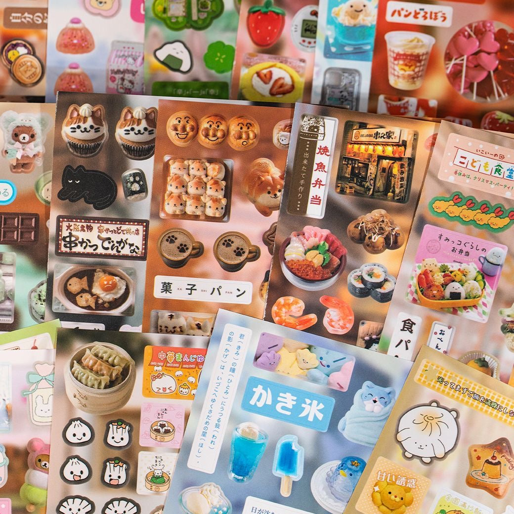 20Pages Old Time Grocery Store Sticker Book