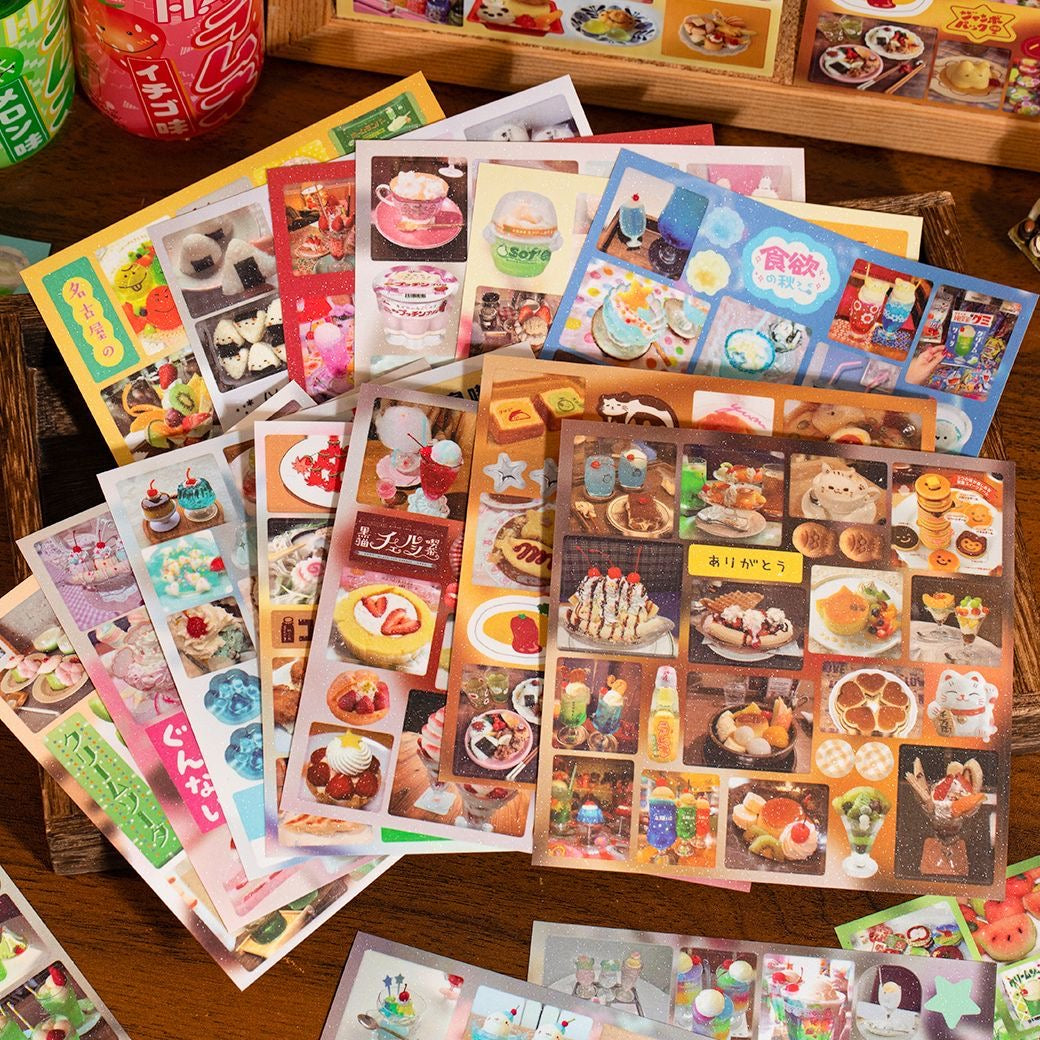 20Pages Snack Bar On The Street Corner Sticker Book