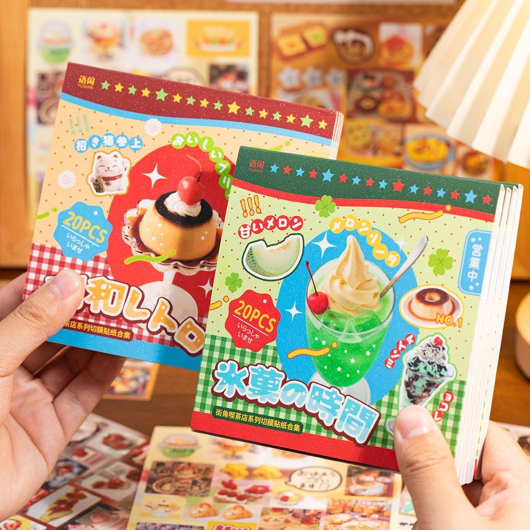 20Pages Snack Bar On The Street Corner Sticker Book