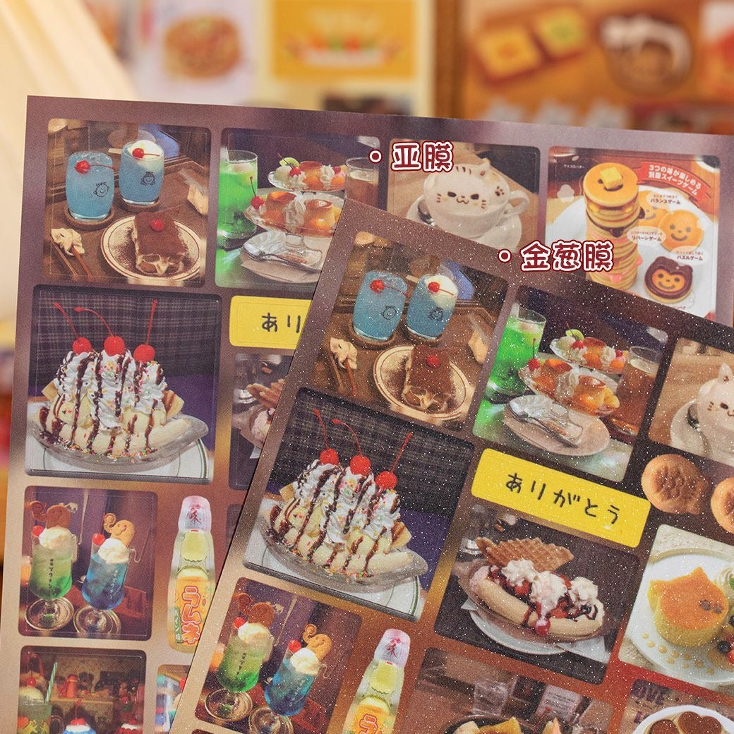 20Pages Snack Bar On The Street Corner Sticker Book