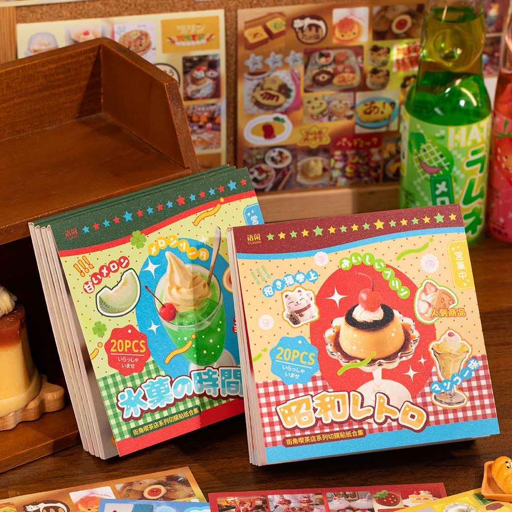 20Pages Snack Bar On The Street Corner Sticker Book