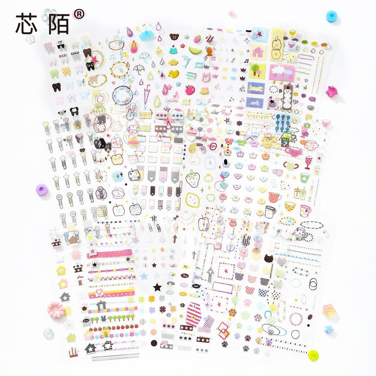 20Pages Momentary Deco Sticker Book