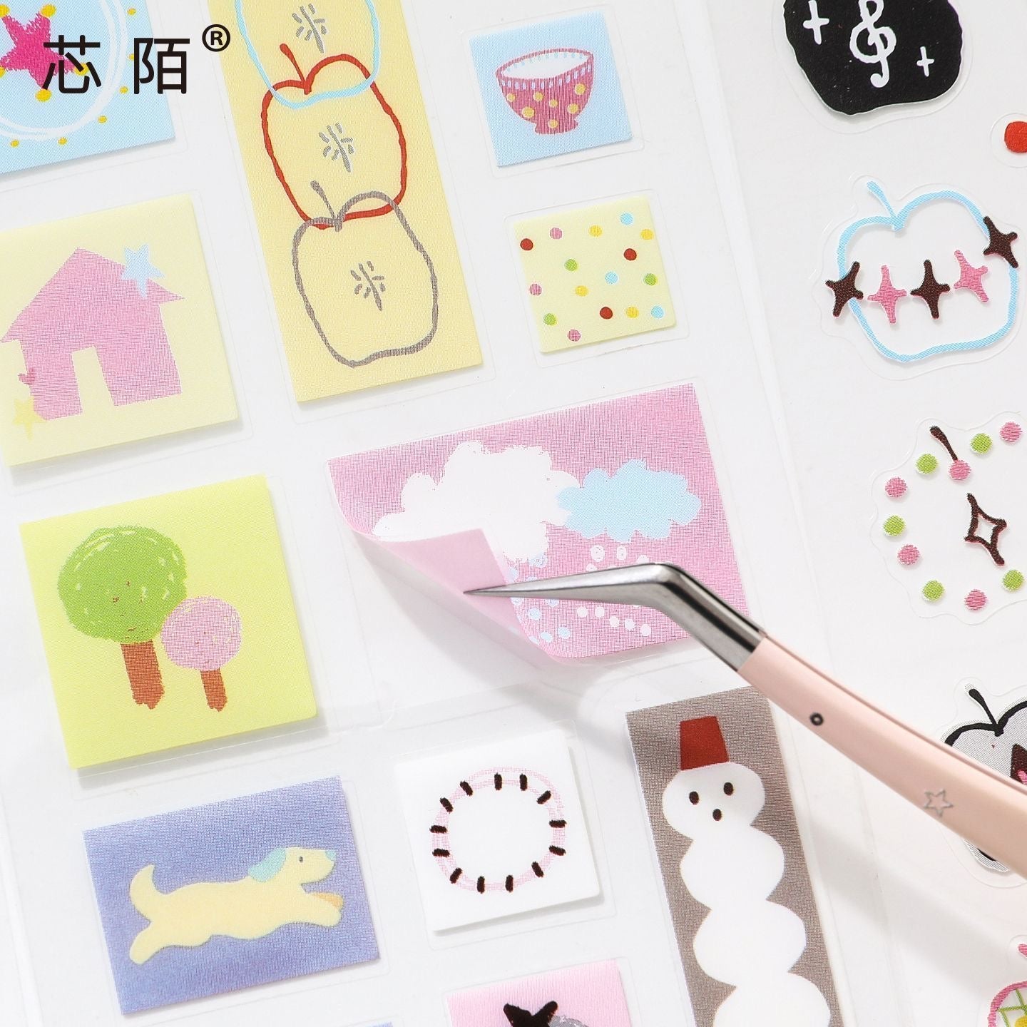 20Pages Momentary Deco Sticker Book