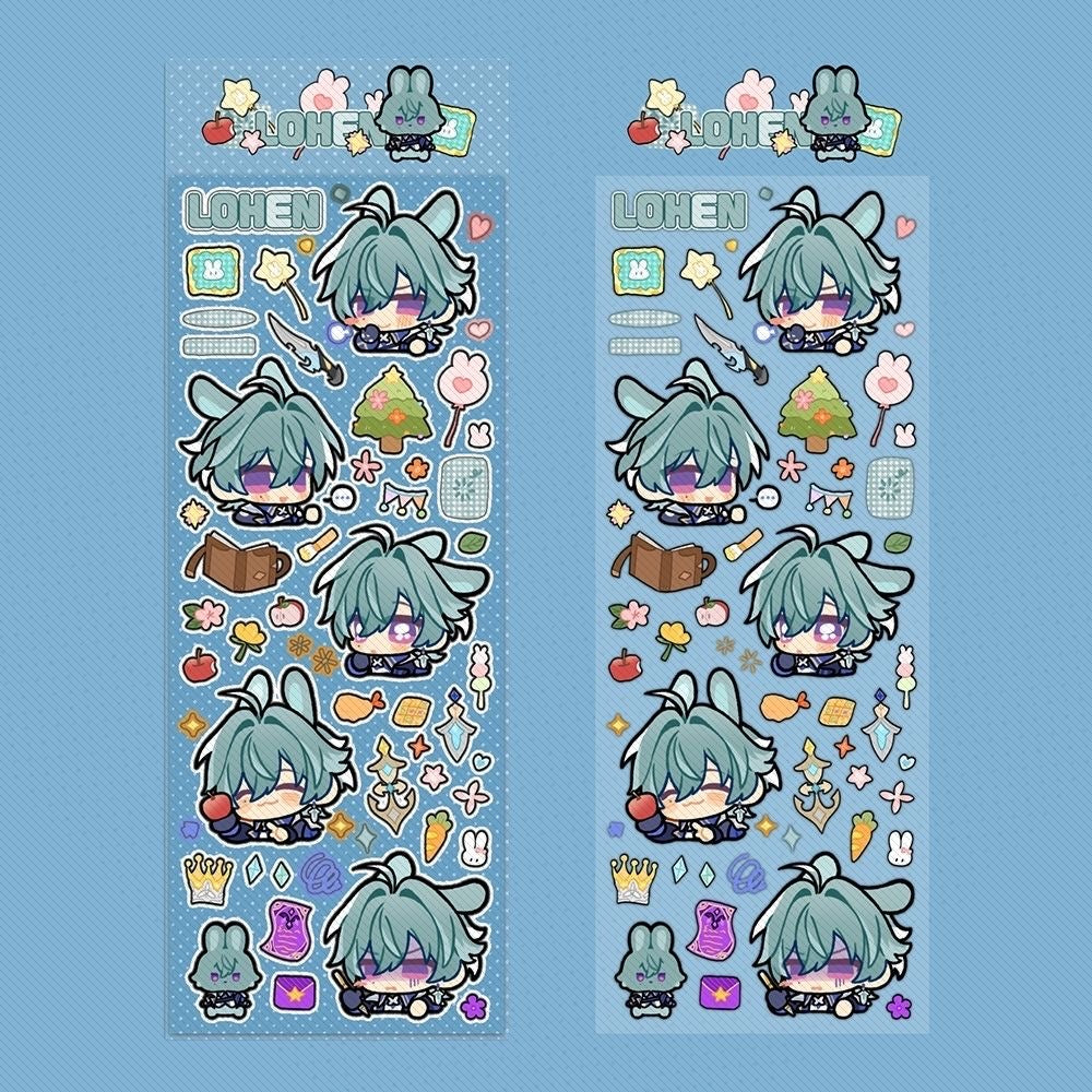 Genshin Impact  Stickers Set Of 4