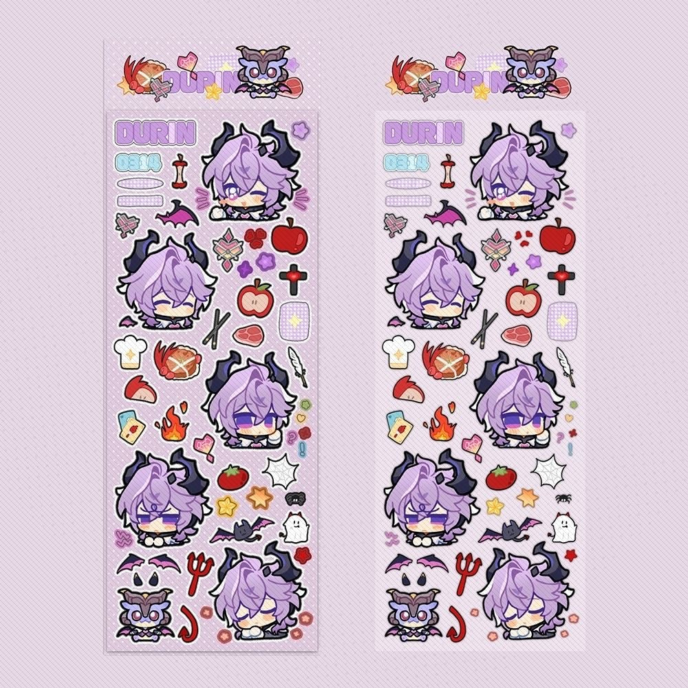 Genshin Impact  Stickers Set Of 4