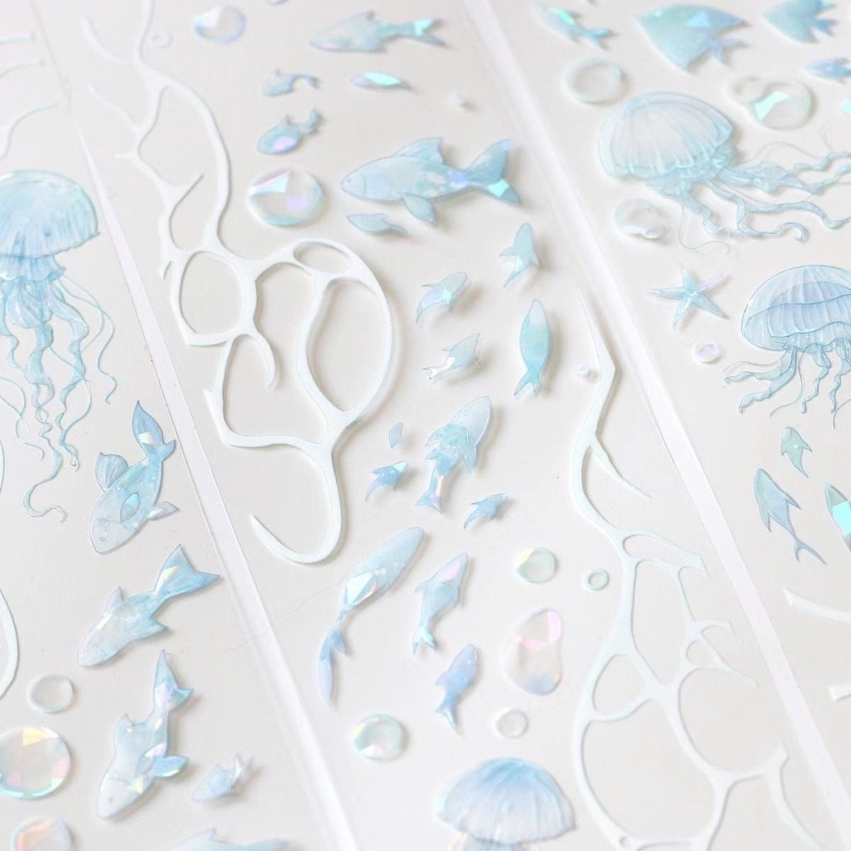 1M Sea Wave Secret Language Sticker Roll