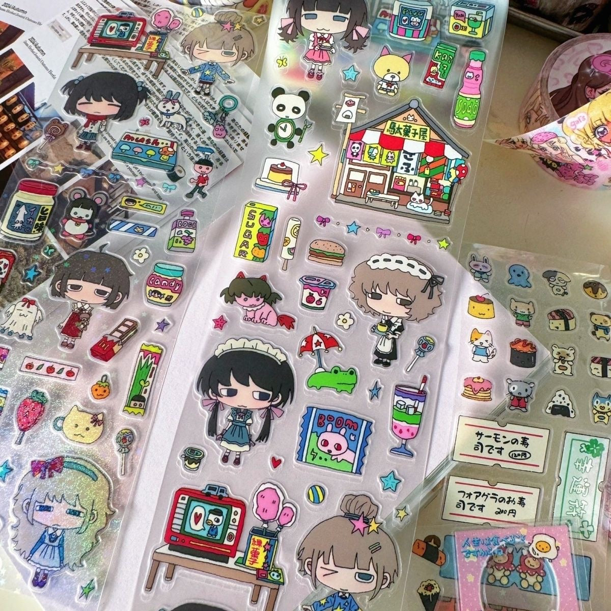 13.75inches Showa Snack Shop Sticker Roll