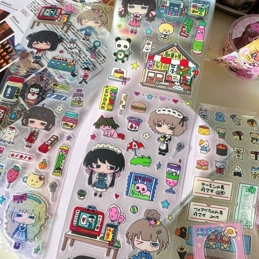 13.75inches Showa Snack Shop Sticker Roll