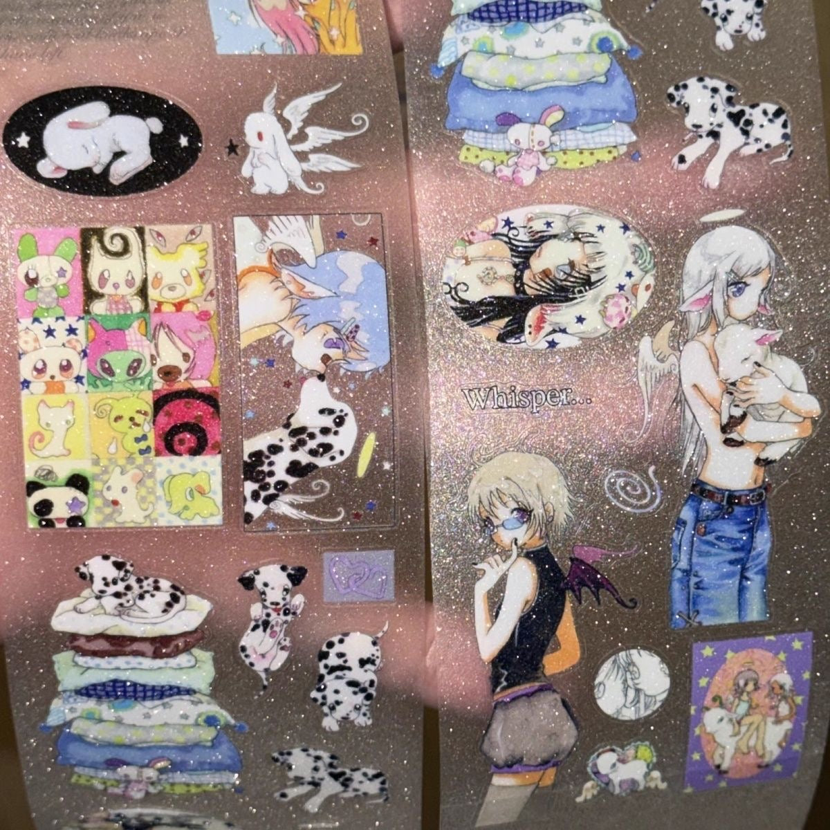 12.2Inches Girls and Animal Friends Sticker Roll