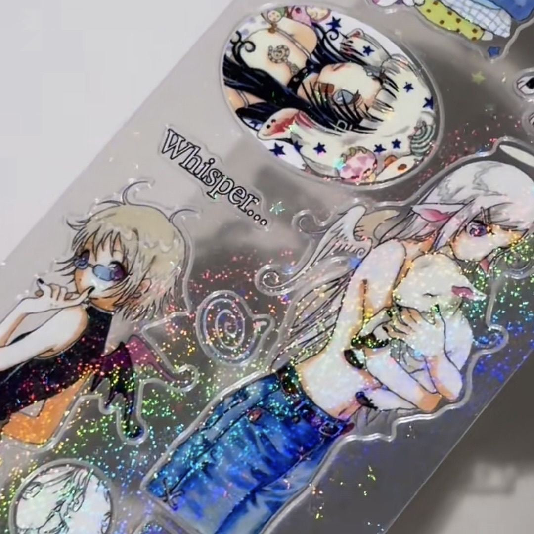 12.2Inches Girls and Animal Friends Sticker Roll