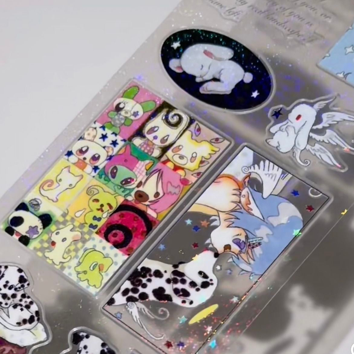 12.2Inches Girls and Animal Friends Sticker Roll