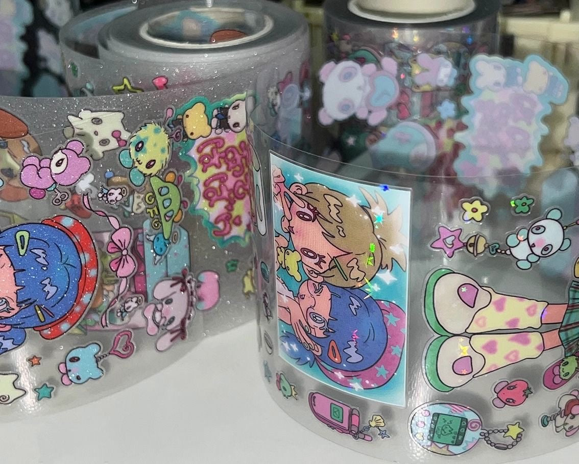 13.78in After School Cool Girl Sticker Roll