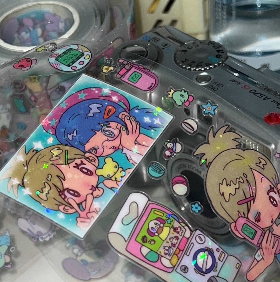 13.78in After School Cool Girl Sticker Roll