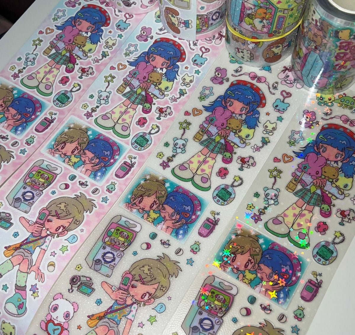 13.78in After School Cool Girl Sticker Roll