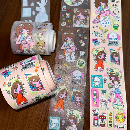 13.78in Coffee Break Sticker Roll