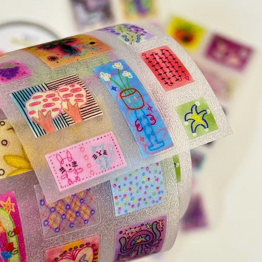 13.78in Grimoire of the Odd Blocks Sticker Roll