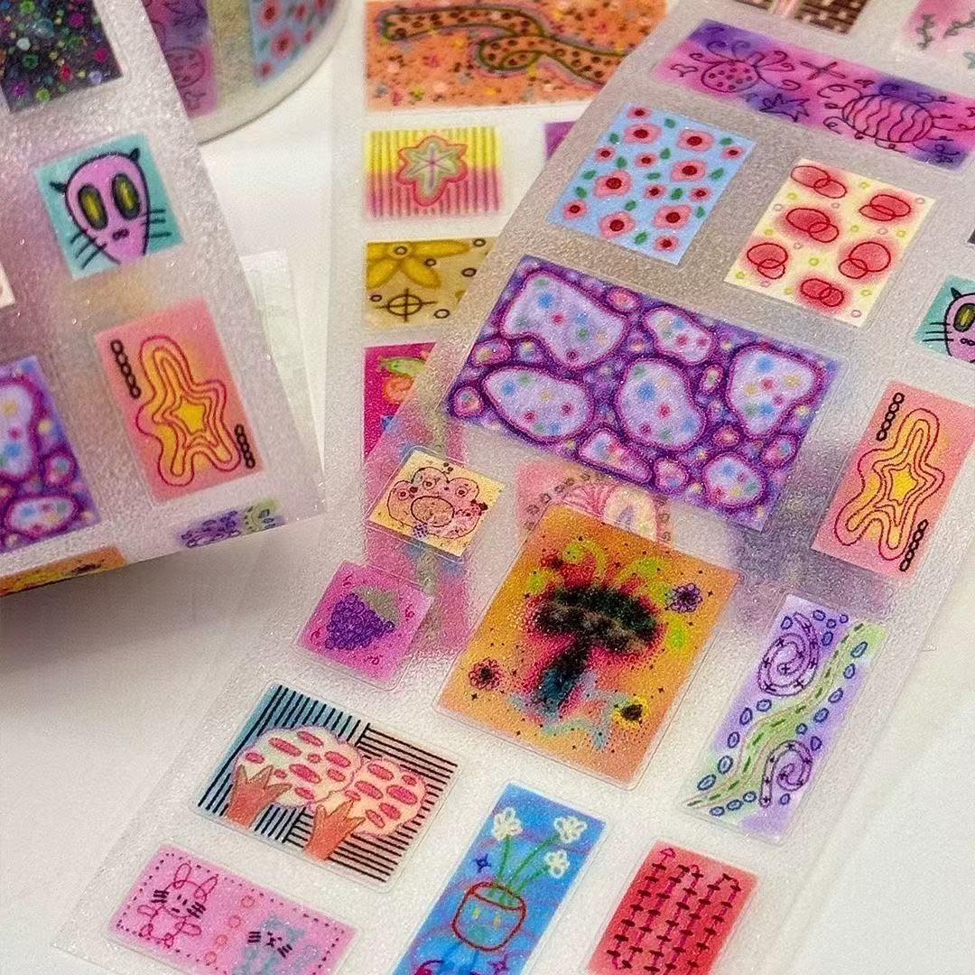 13.78in Grimoire of the Odd Blocks Sticker Roll