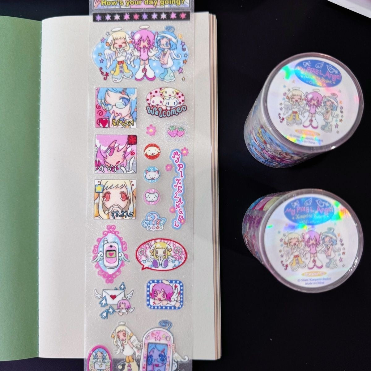 13.78in My Pixel Angel Sticker Roll