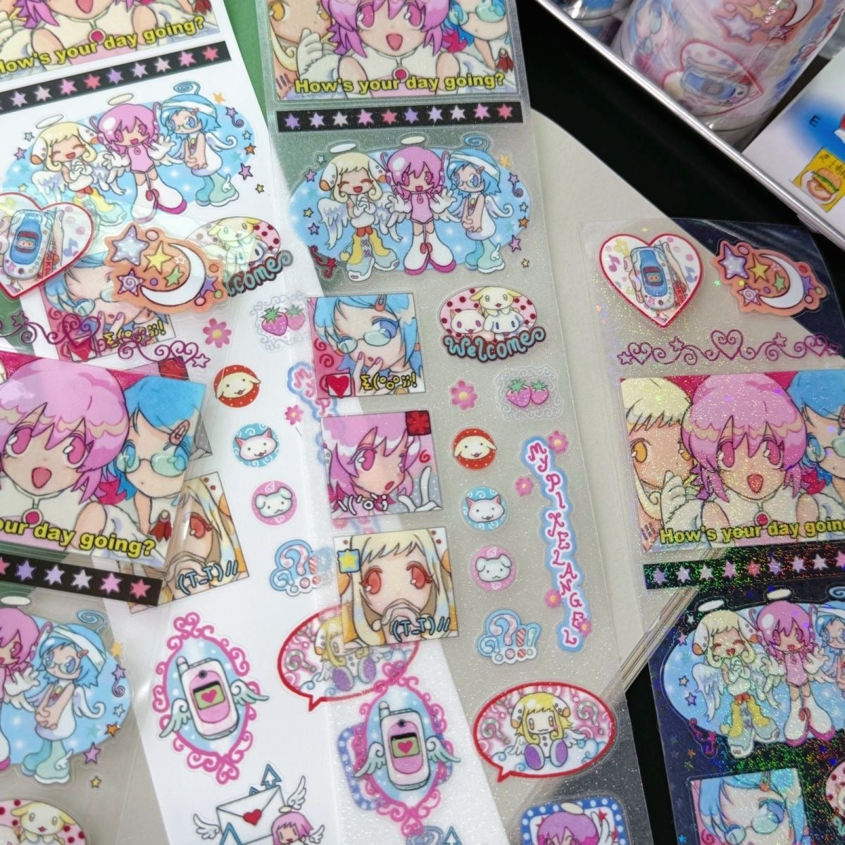 13.78in My Pixel Angel Sticker Roll