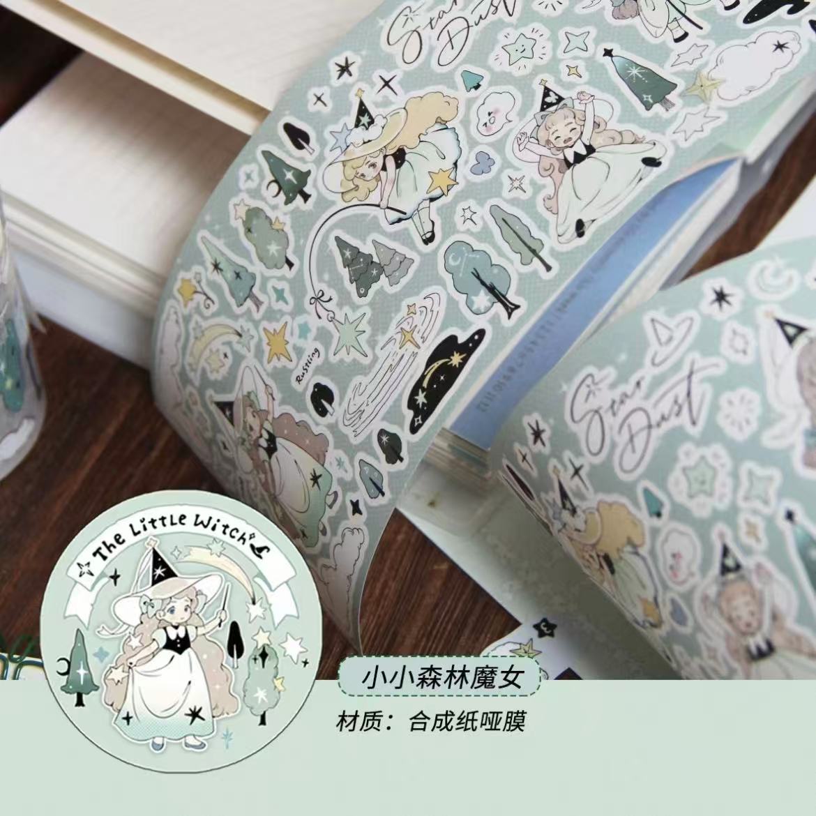 13.78inches Little Witch Sticker Roll