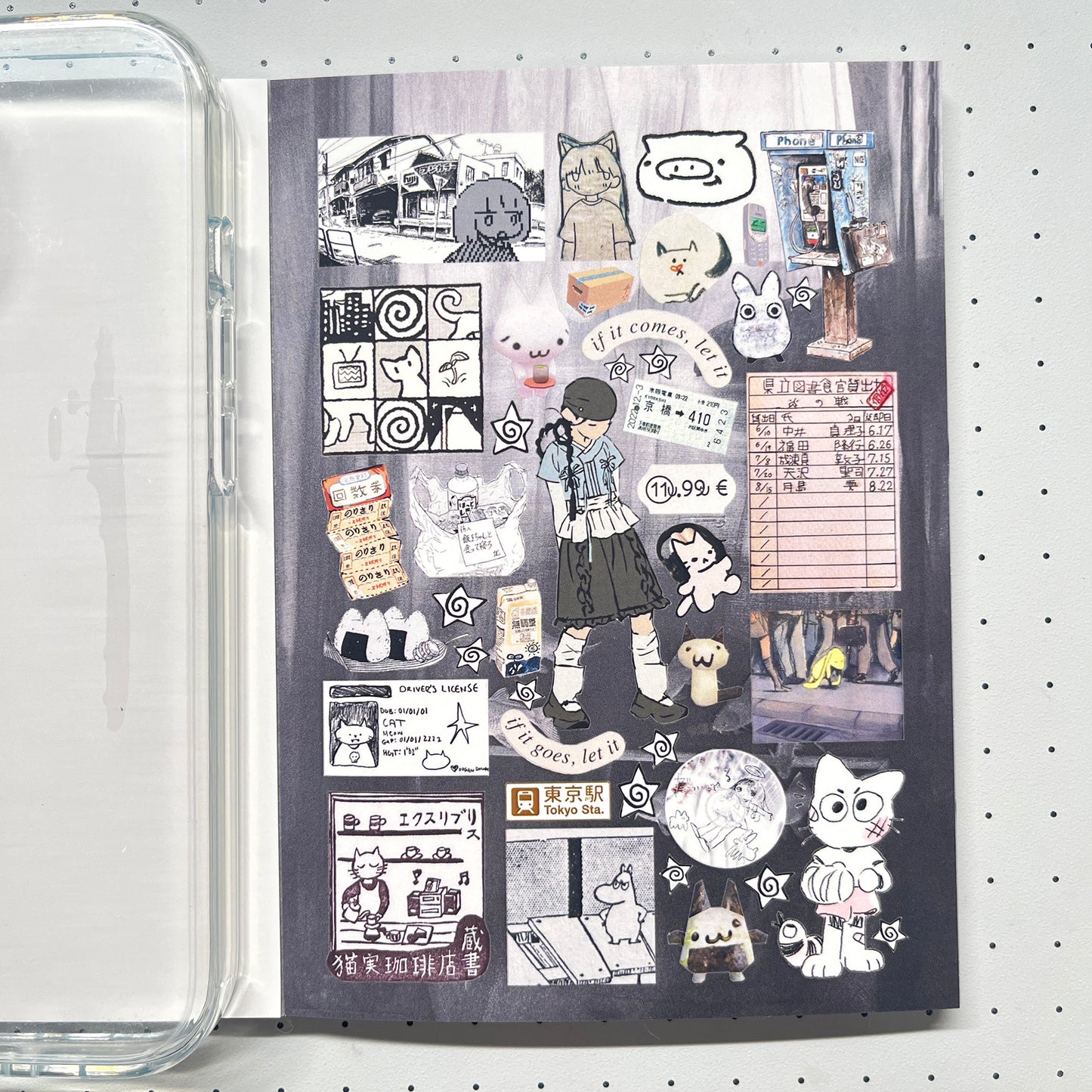 【Limited Edition 9】Steal a moment of leisure Sticker Book Handmade Sticker Phone Case