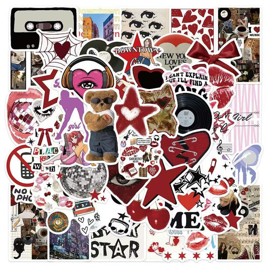 150Pcs Y2K Hot Girl Waterproof Stickers