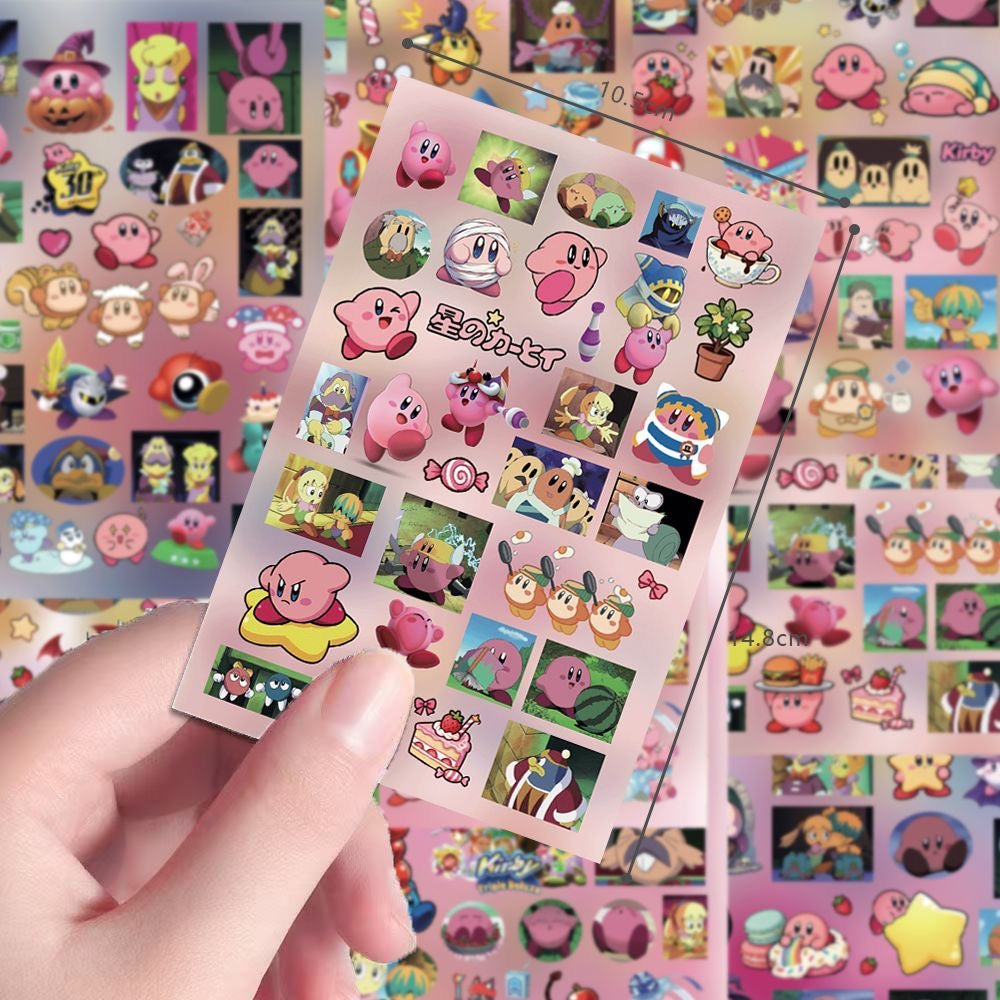 8 Sheets Kirby Stickers