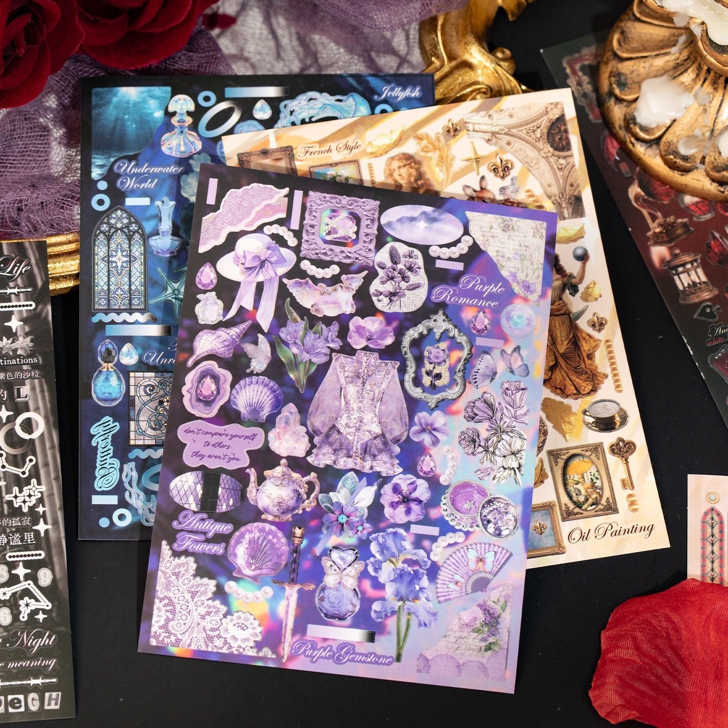 27Pages White Ember Prelude Sticker Book