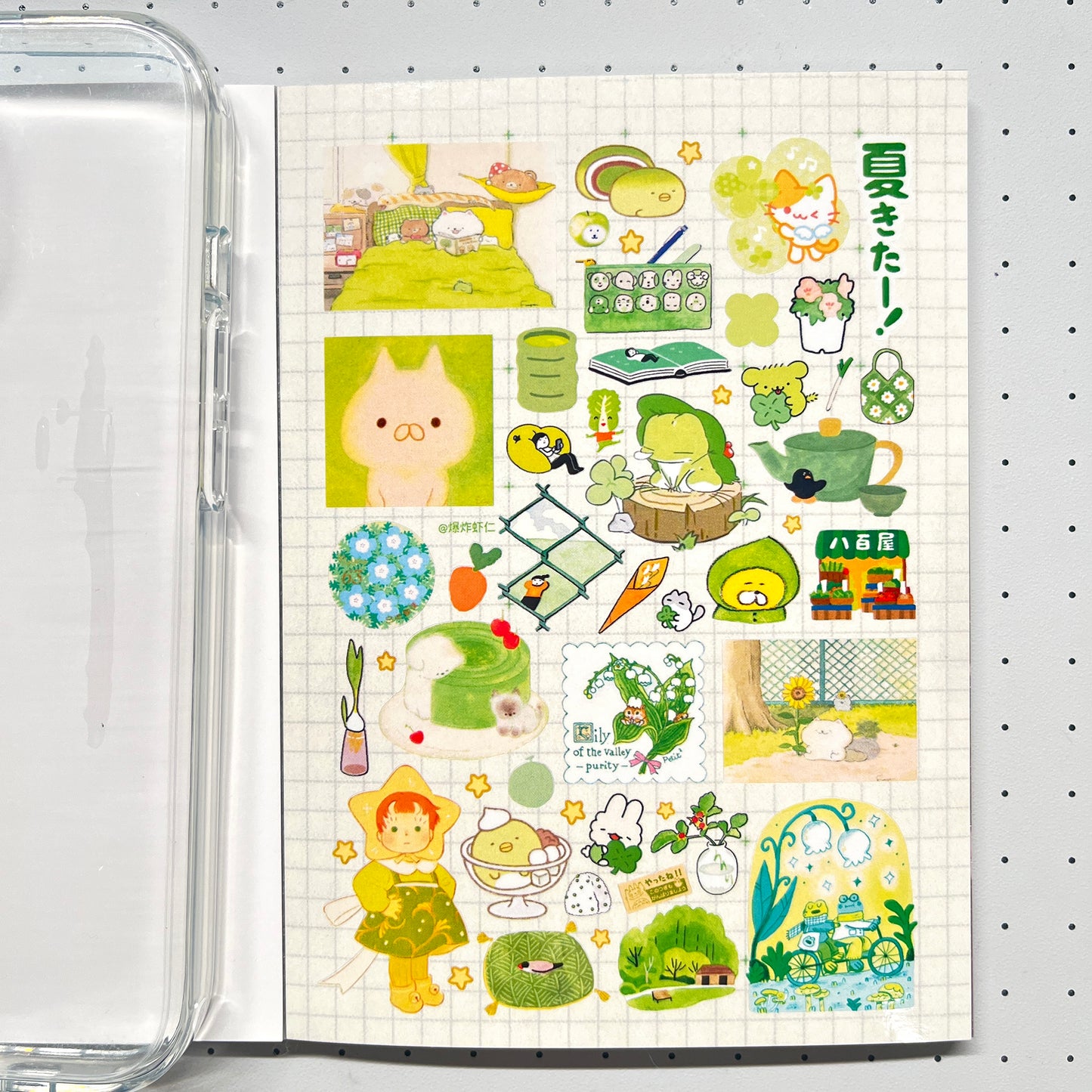 【Limited Edition 9】Steal a moment of leisure Sticker Book Handmade Sticker Phone Case