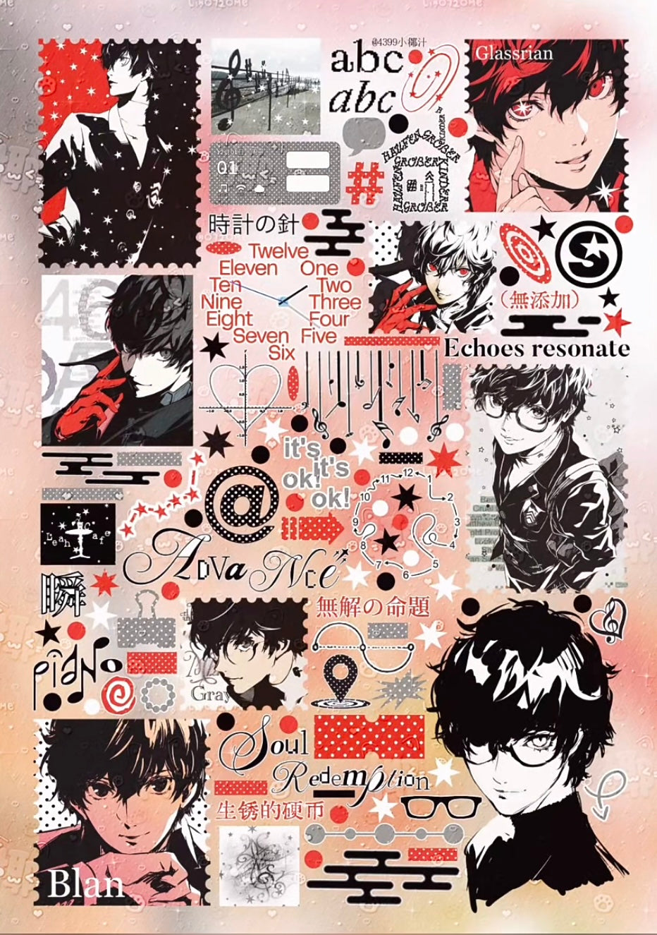【Pre-Order】A Mix of 35 Anime Sticker Book(Single Pages Can Be Purchased Individually)