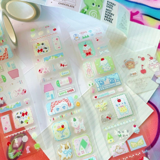 18.11inches Pixel Memo Sticker Roll