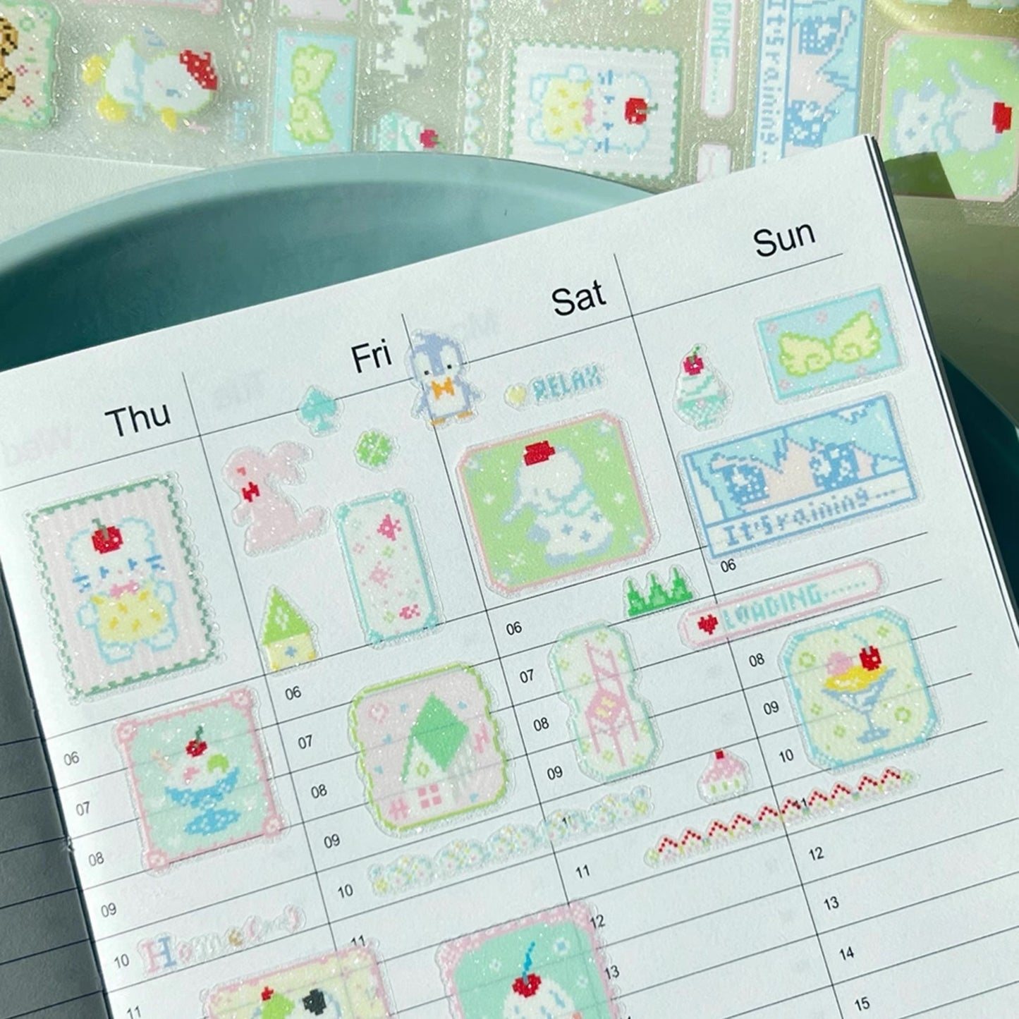 18.11inches Pixel Memo Sticker Roll