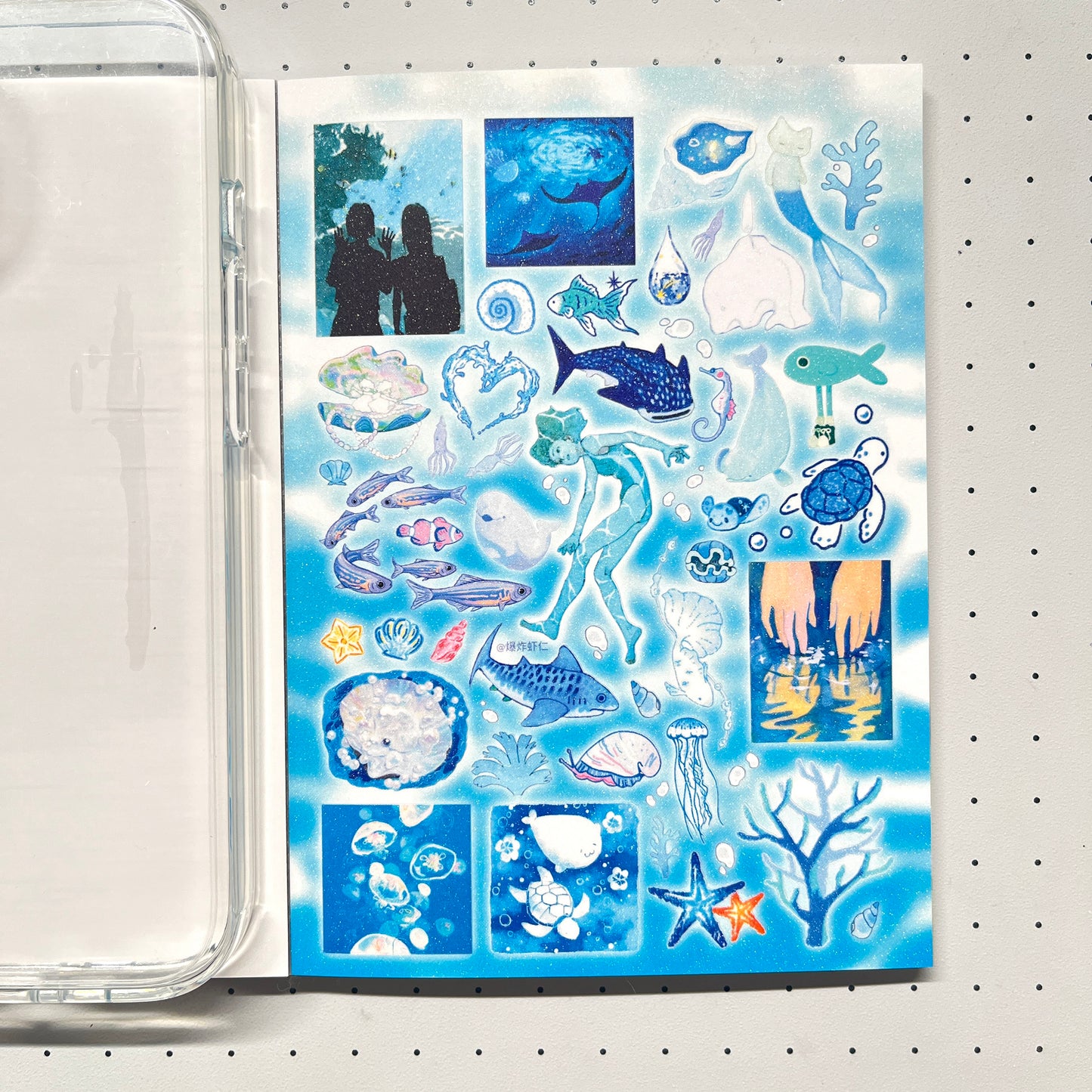 【Limited Edition 9】Steal a moment of leisure Sticker Book Handmade Sticker Phone Case
