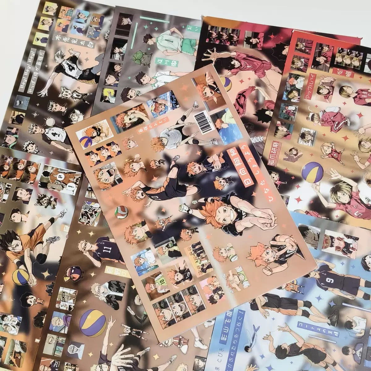 8 Sheets Haikyuu!! Stickers A&B
