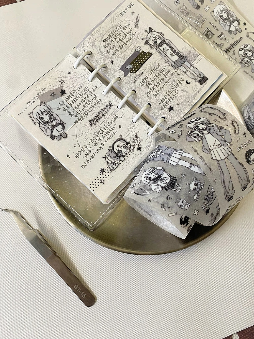 19.68inches Alien Girl Sticker Roll