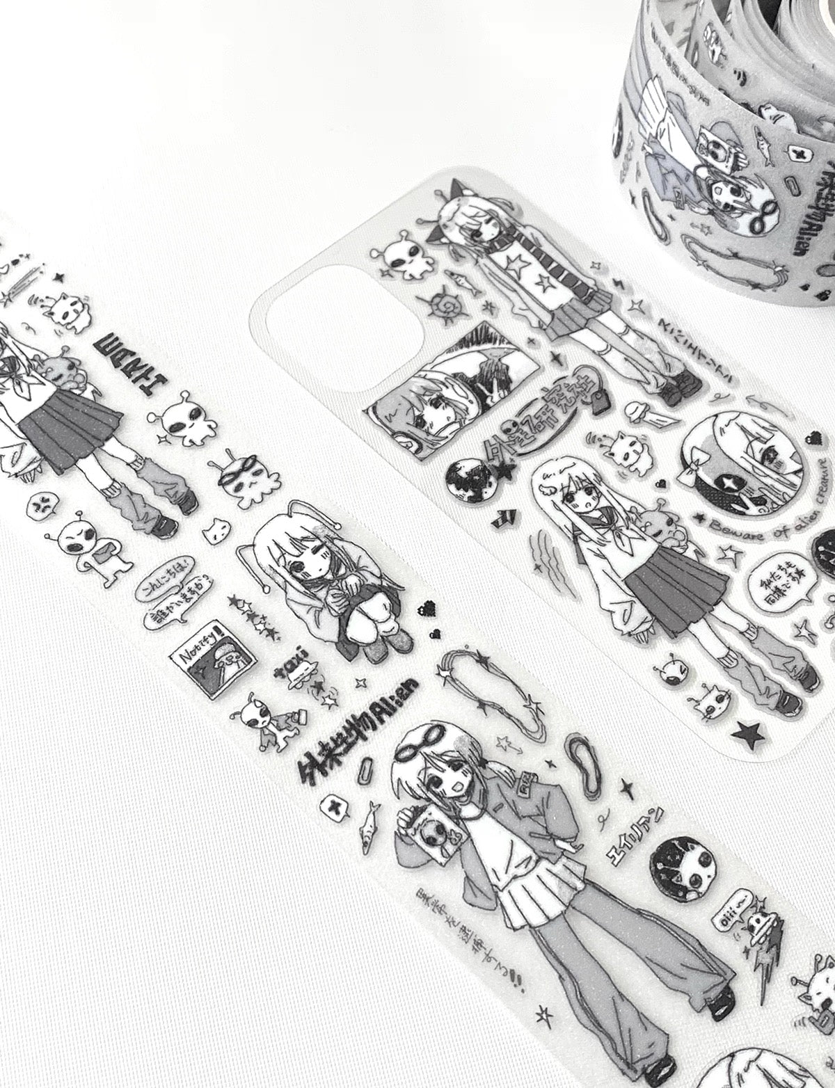 19.68inches Alien Girl Sticker Roll