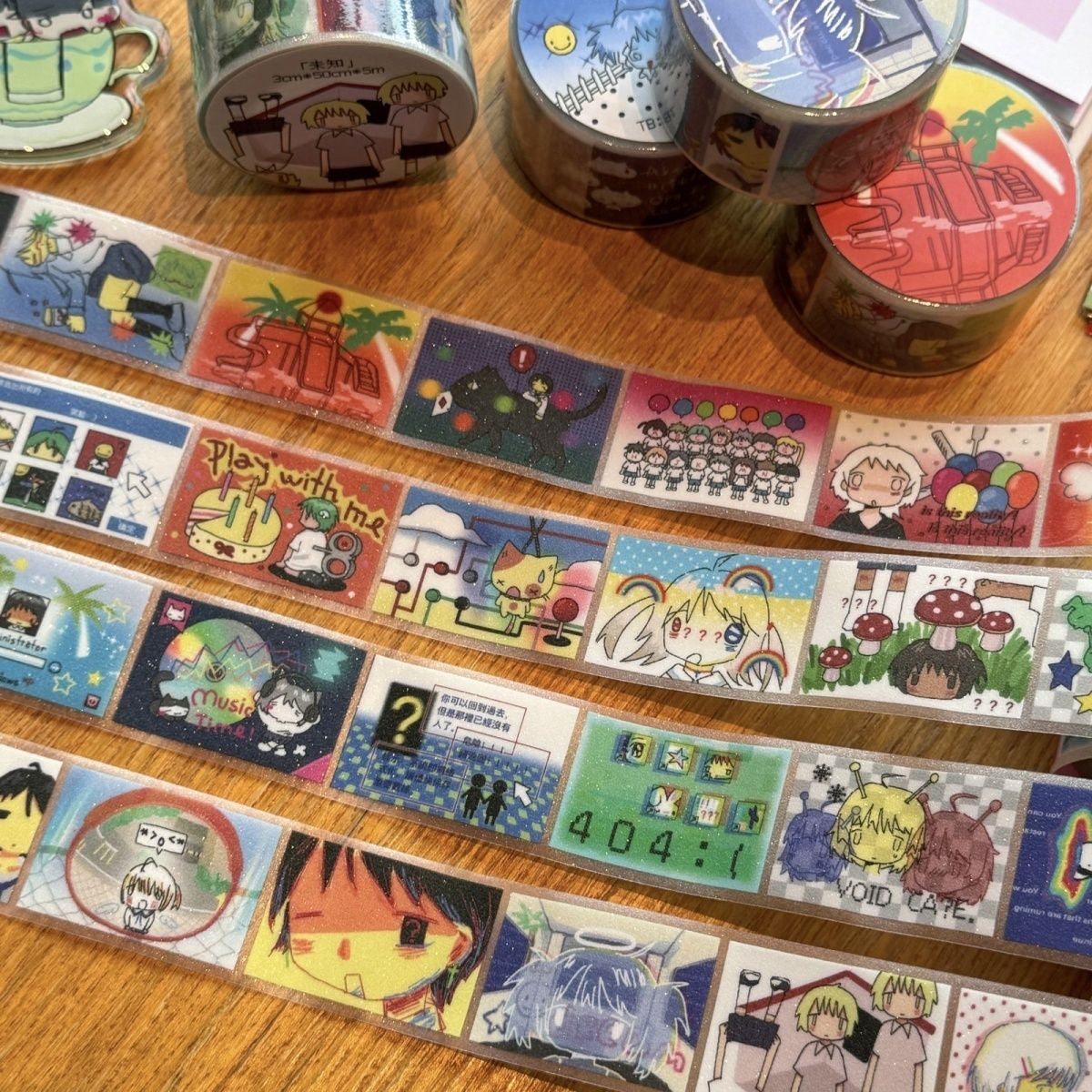 19.68inches High School Girl Sticker Roll