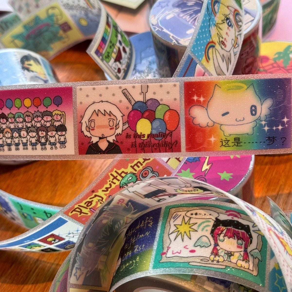 19.68inches High School Girl Sticker Roll