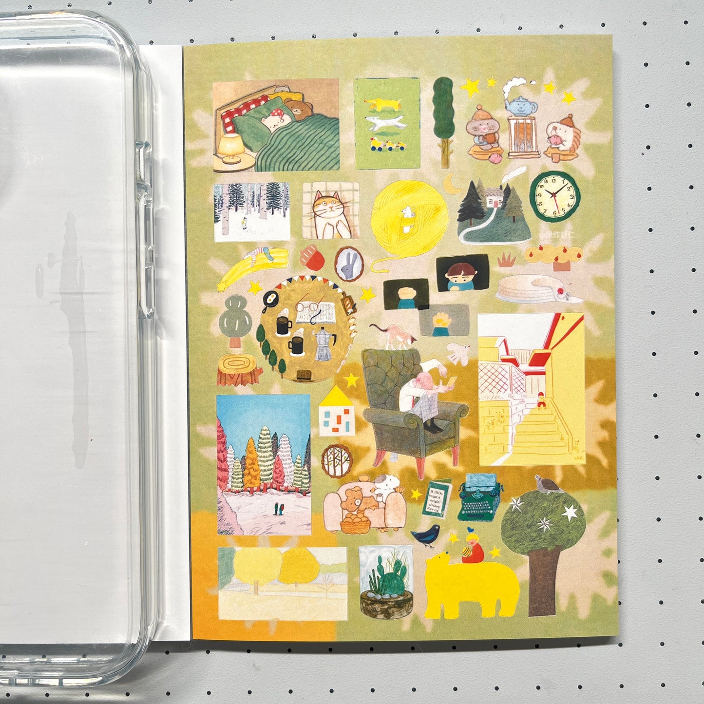 【Limited Edition 9】Steal a moment of leisure Sticker Book Handmade Sticker Phone Case