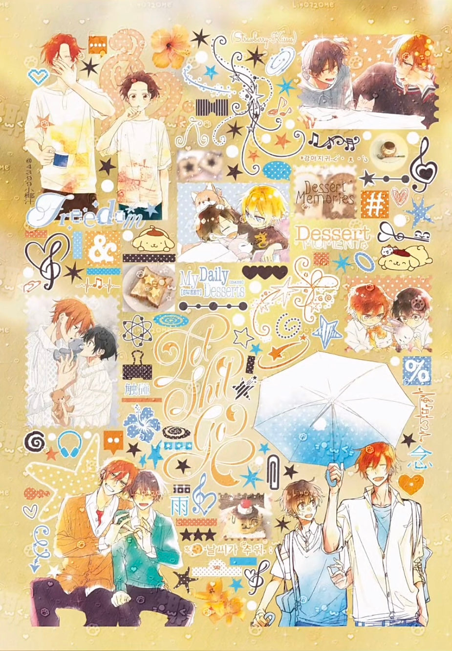 【Pre-Order】A Mix of 35 Anime Sticker Book(Single Pages Can Be Purchased Individually)