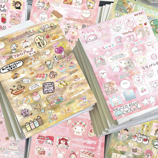 8 Sheets Soft & Cute Spring Vibes Stickers
