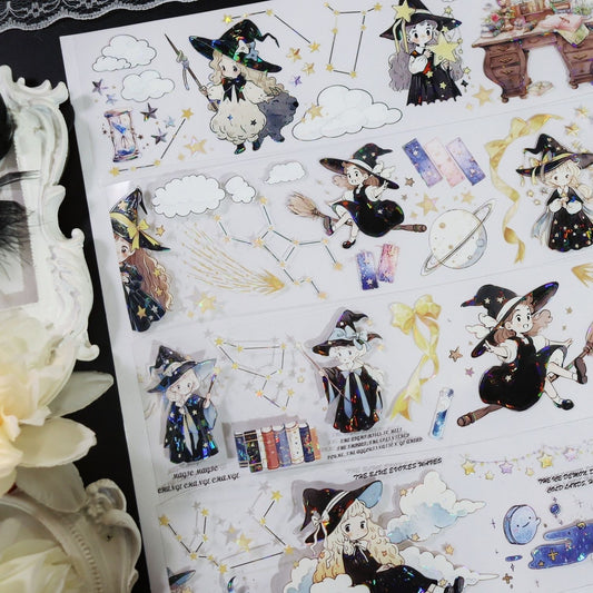 1M Little Witch Sticker Roll