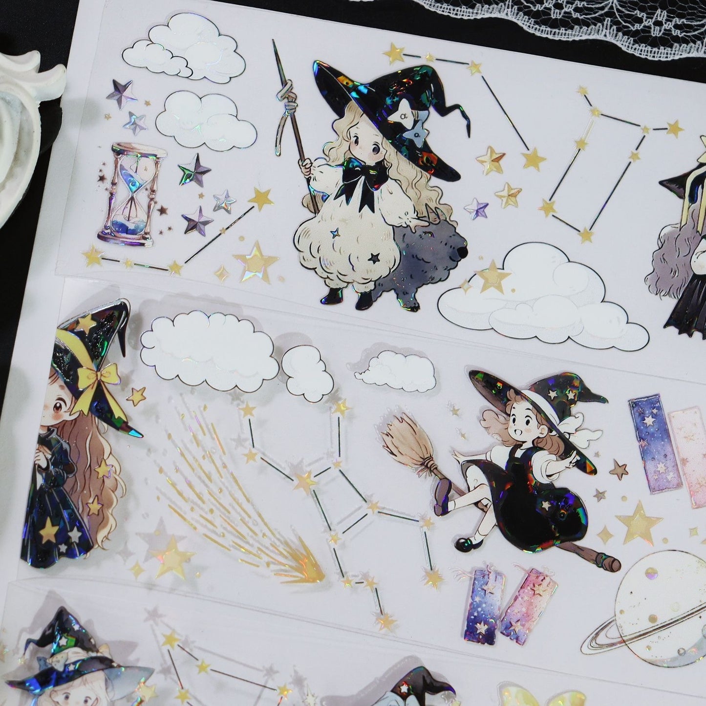 1M Little Witch Sticker Roll