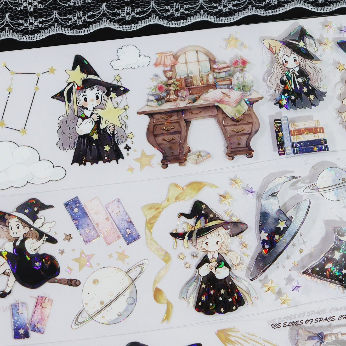 1M Little Witch Sticker Roll