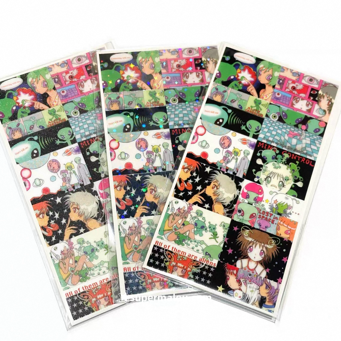 1Pcs Mini All Of Them Are Aliens Sticker