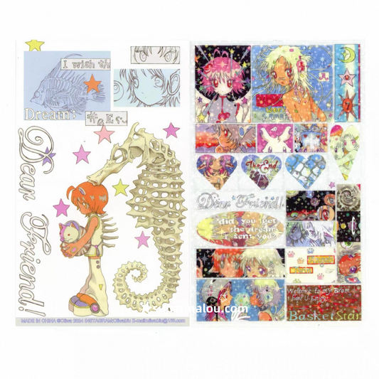 1Pcs Dear Friend Seahorse Sticker