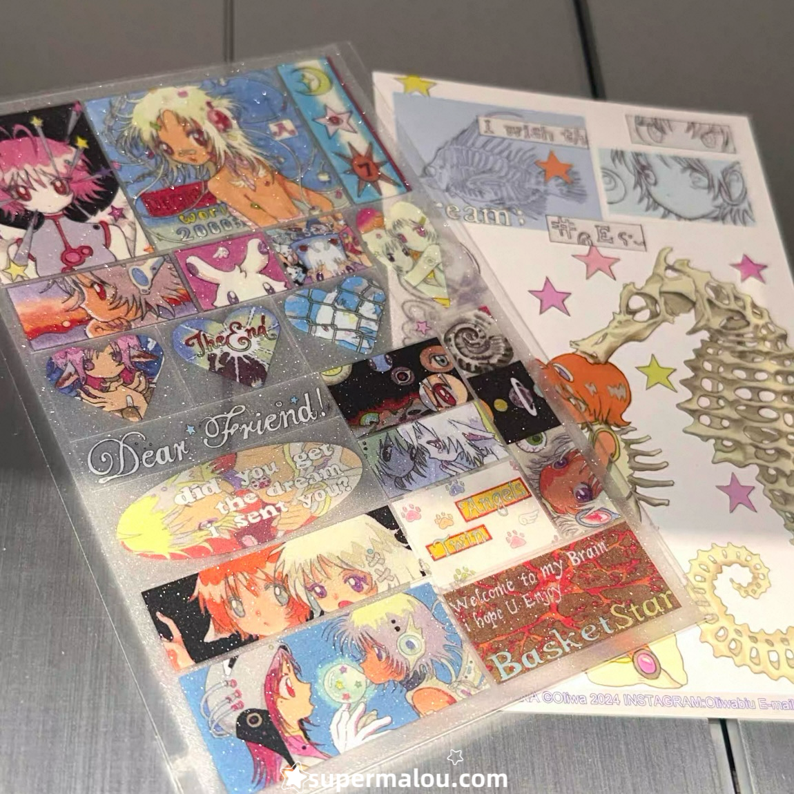 1Pcs Dear Friend Seahorse Sticker