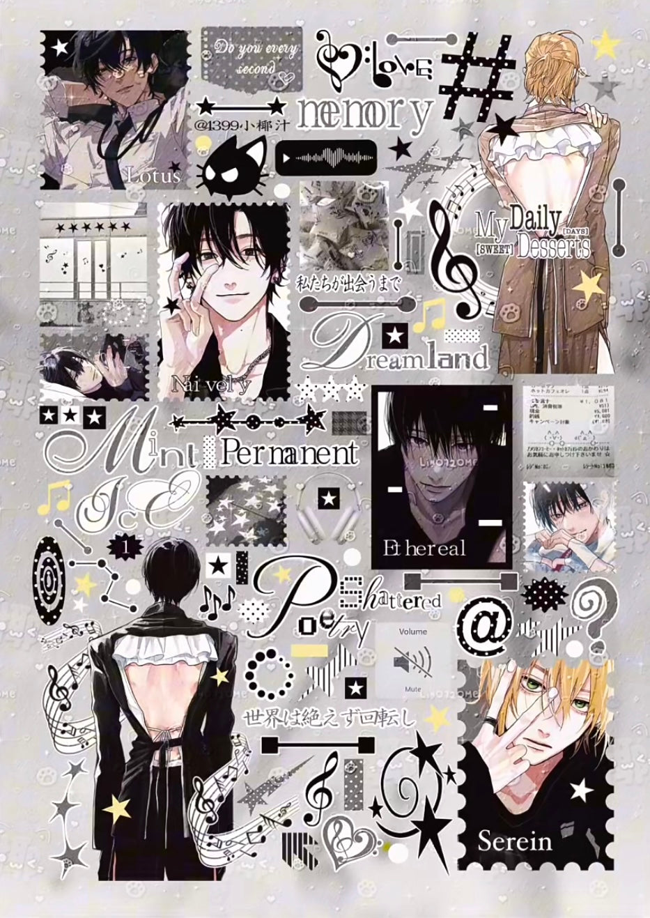【Pre-Order】A Mix of 35 Anime Sticker Book(Single Pages Can Be Purchased Individually)