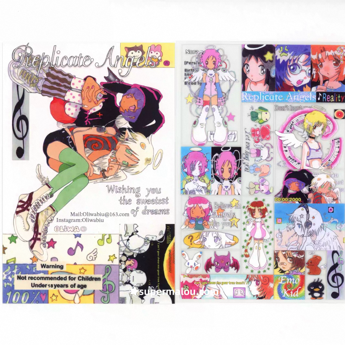 1Pcs Replicate Angle Sticker